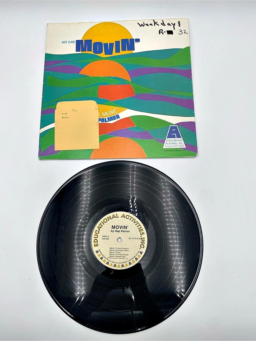 Educational Activities, Inc. Movin' by Hap Palmer. Vinyl Record